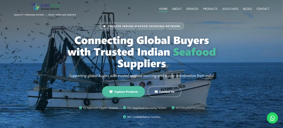 EUROINDIA Seafood Services screenshot